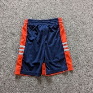 Adidas blue and orange athletic shorts boys 2T